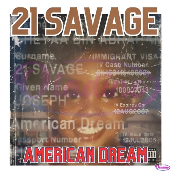 21 Savage American Dream Album PNG