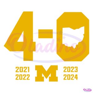 4 0 In The Game Michigan Wolverines football SVG