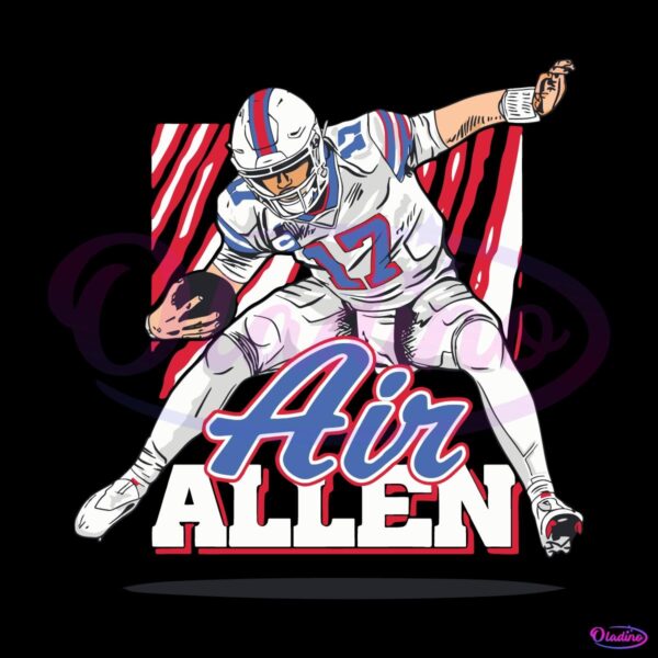 Air Allen Buffalo Bills 17 Josh Allen SVG