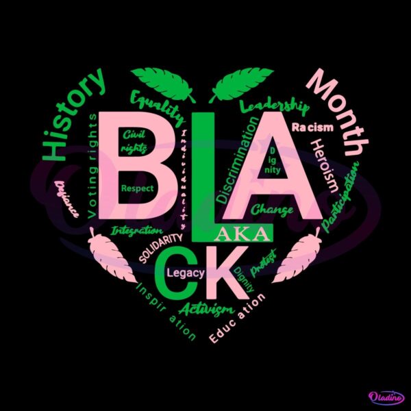 AKA Black History Month Alpha Kappa Alpha SVG