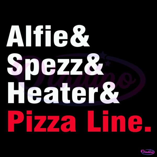 Alfie Spezz Heater And Pizza Line SVG