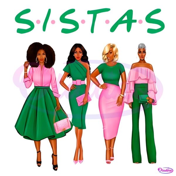 Alpha Kappa Alpha Sorority Sistas PNG