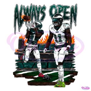 Always Open Philadelphia Eagles 11 A J Brown PNG