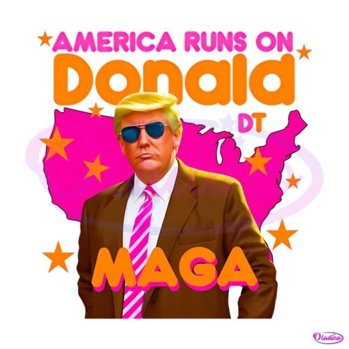 America Runs On Donald MAGA PNG