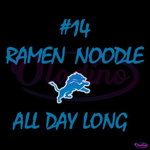 Amon Ra St Brown SVG Ramen Noodles Detroit Lions Vibes