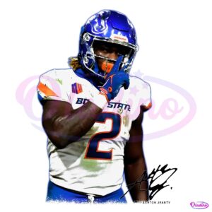 Ashton Jeanty 2 Boise State Broncos Signature PNG