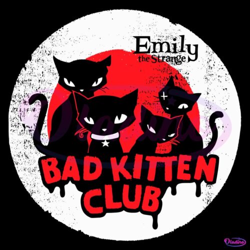 Bad Kitten Club Emily The Strange SVG