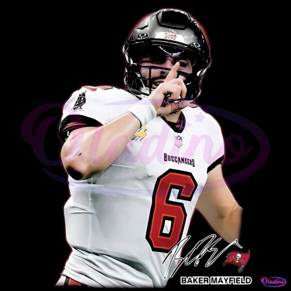 Baker Mayfield 6 Tampa Bay Buccaneers Signature PNG