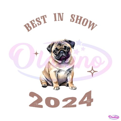 Best In Show 2024 Vito The Pug PNG