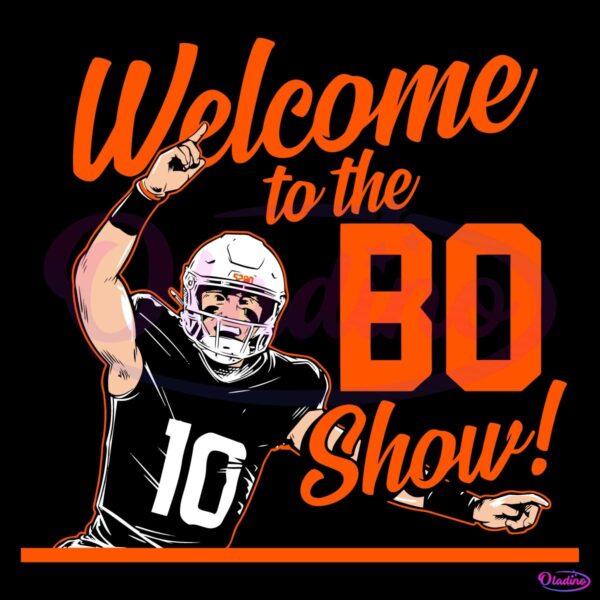 Bo Nix Welcome To The Bo Show Denver Broncos Football SVG