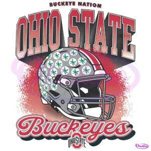 Buckeye Nation Ohio State Buckeyes Football Helmet SVG