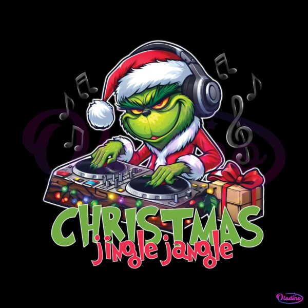 Christmas Jingle Jangle Grinch Christmas Dj PNG