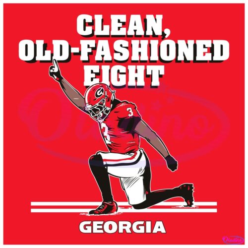 Clean Old Fashioned Eight Nate Frazier Georgia Bulldogs SVG