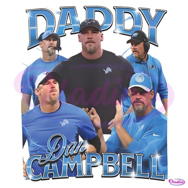 Daddy Dan Campbell Detroit Lions PNG