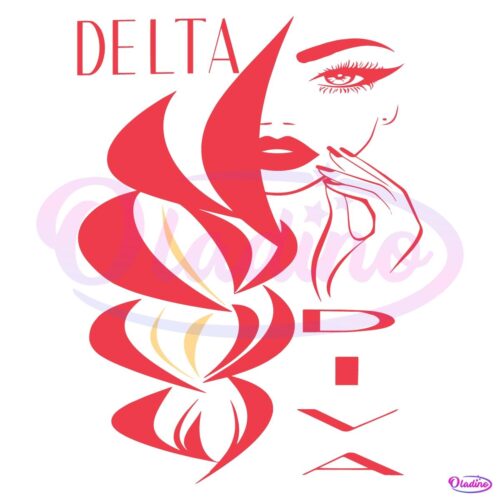 Delta Diva Girl Delta Sigma Theta Sorority SVG