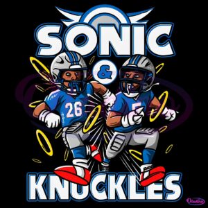 Detroit Lions Gibbs And Montgomery Sonic And Knuckles PNG