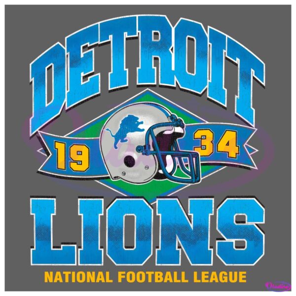 Detroit Lions National Football League Vintage 1934 PNG