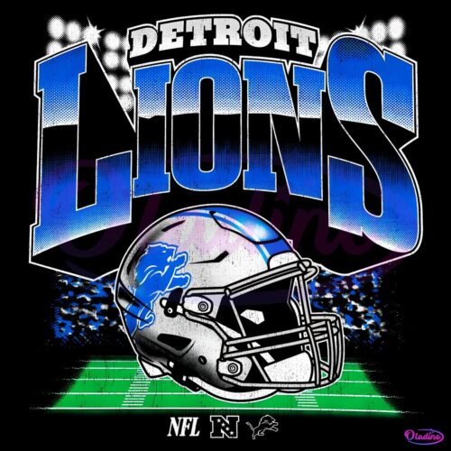 Detroit Lions NFL Football Logo Helmet PNG