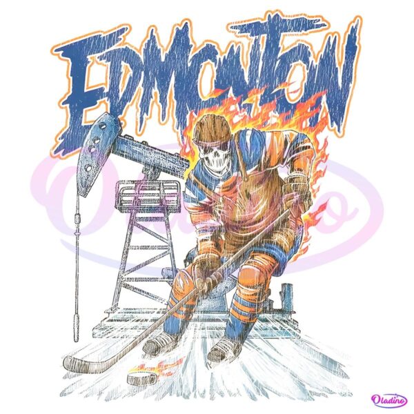 Edmonton Hockey Oilers Skeleton PNG