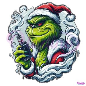 Funny Christmas Grinch Vaper PNG