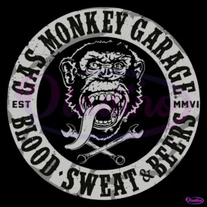 Gas Monkey Garage Blood Sweat And Beers PNG