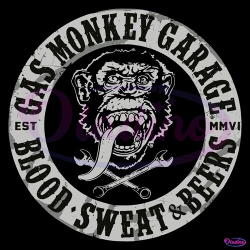 Gas Monkey Garage Blood Sweat And Beers PNG