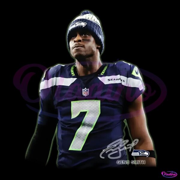 Geno Smith 7 Seattle Seahawks Signature PNG