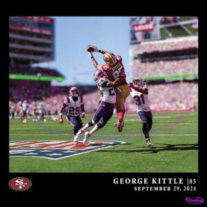 George Kittle 85 San Francisco 49Ers Sep 29 2029 PNG