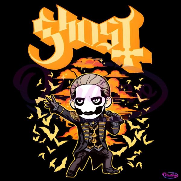 Ghost Orange Bat Toddler PNG