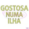 Gostosa Numa Ilha SVG