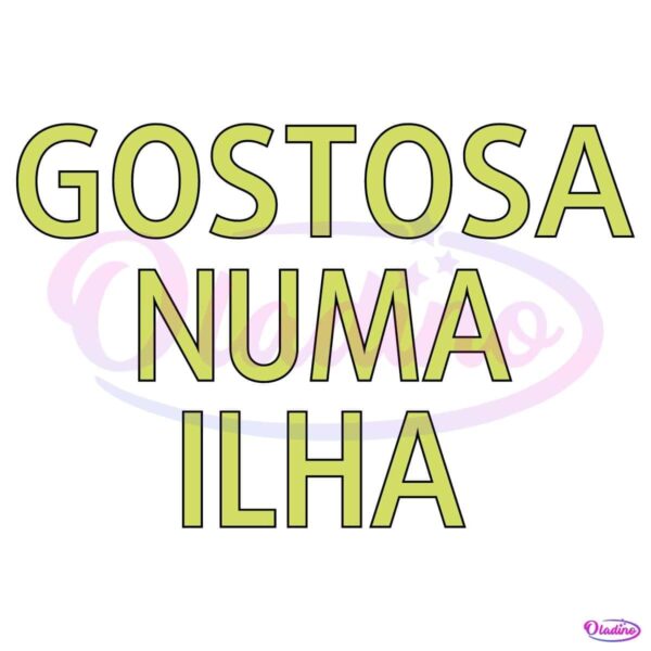 Gostosa Numa Ilha SVG