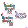 Happy Reading Book Day Reading Rocks SVG