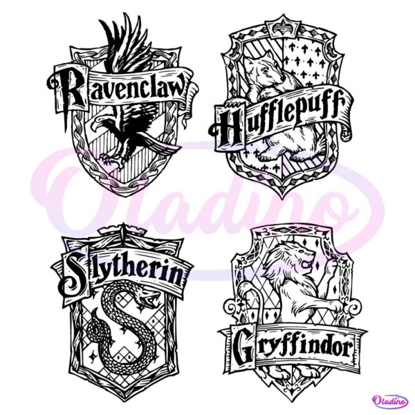 Harry Potter Hogwarts Crest Bundle SVG