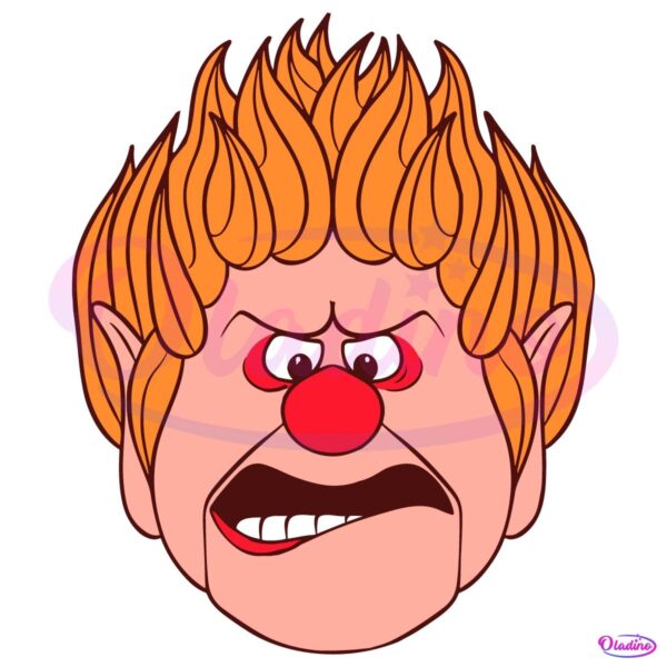 Heat Miser Face A Miser Brothers Christmas Movie SVG