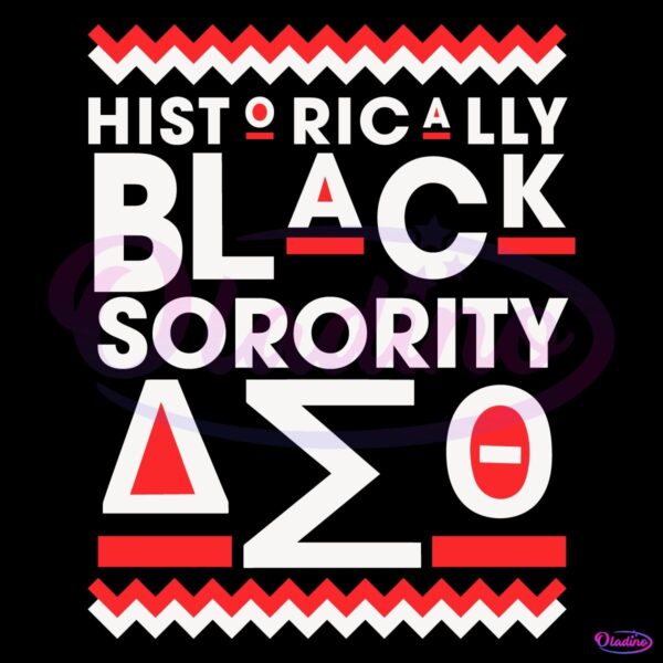 Historically Black Sorority Delta Sigma Theta SVG