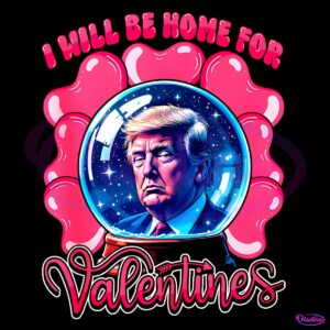 Home for Valentines Trump Heart in PNG Format