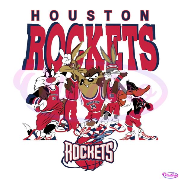 Houston Rockets Looney Tunes Nba Basketball PNG