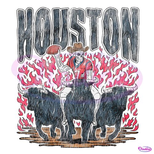 Houston Texans Cowboy Skeleton Football Player PNG