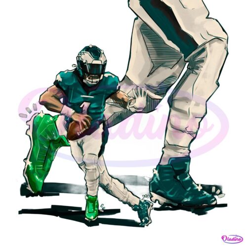 Jalen Hurts Philadelphia Eagles Football Art PNG