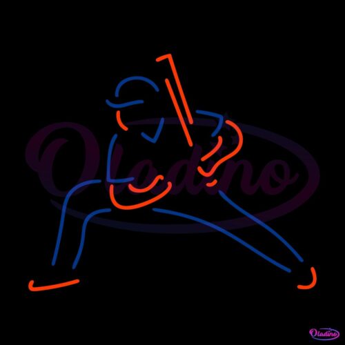 Juan Soto Neon New York Yankees Baseball Player SVG