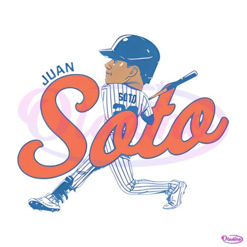 Juan Soto Queens Caricature New York Yankees Baseball SVG