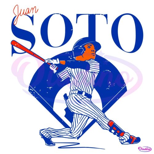 Juan Soto Queens Diamond Caricature New York Yankees SVG