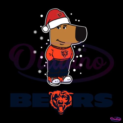 Just A Chill Guy Chicago Bears Football Christmas SVG