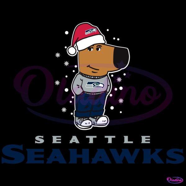 Just A Chill Guy Chill Seattle Seahawks Football Christmas SVG