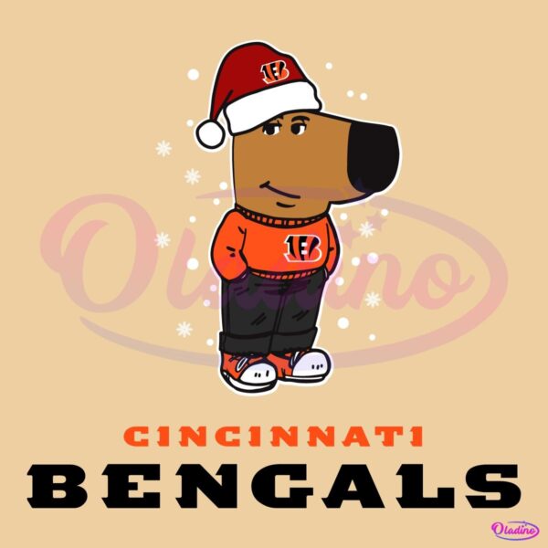 Just A Chill Guy Cincinnati Bengals Football Christmas SVG