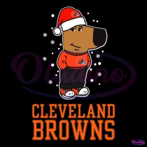 Just A Chill Guy Cleveland Browns Football Christmas SVG