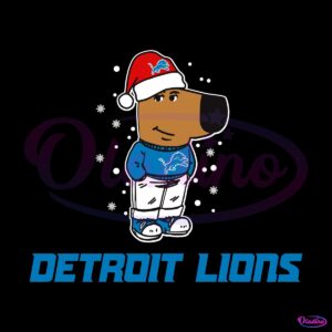 Just A Chill Guy Detroit Lions Football Christmas SVG