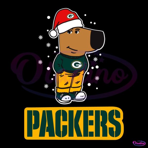 Just A Chill Guy Green Bay Packers Football Christmas SVG