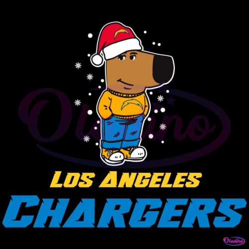 Just A Chill Guy Los Angeles Chargers Football Christmas SVG