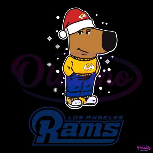 Just A Chill Guy Los Angeles Rams Football Christmas SVG